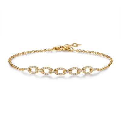 14K GOLD DIAMOND NANCY BRACELET