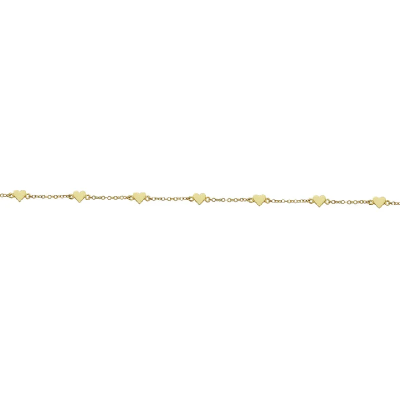 14K GOLD YAKIRA HEART BRACELET