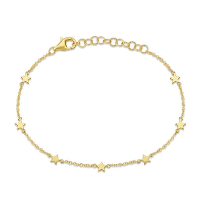 14K GOLD YAKIRA STAR BRACELET