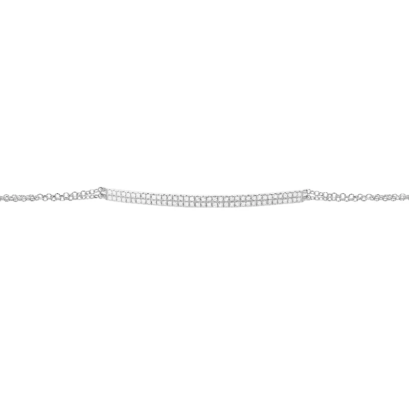 14K GOLD DIAMOND LACEY BRACELET