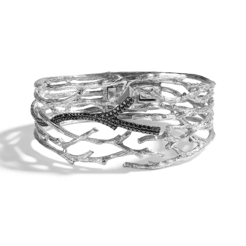 Enchanted Forest Cuff Bracelet with Diamonds