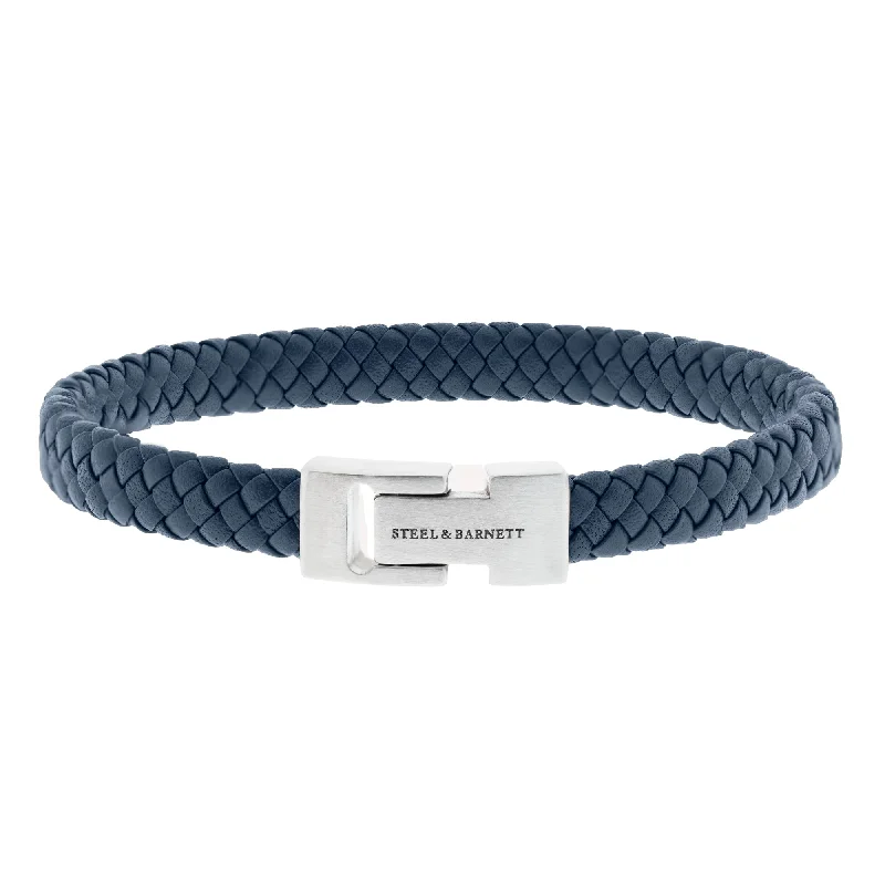 Leather Bracelet Archie Jeans Blue