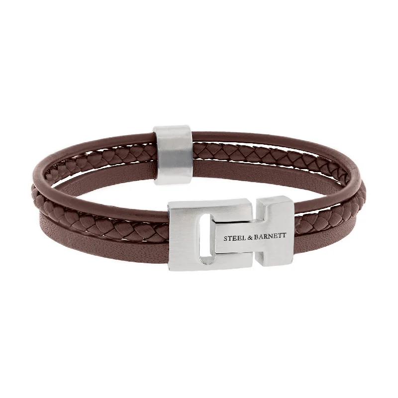 Leather Bracelet Casual Cole Brown