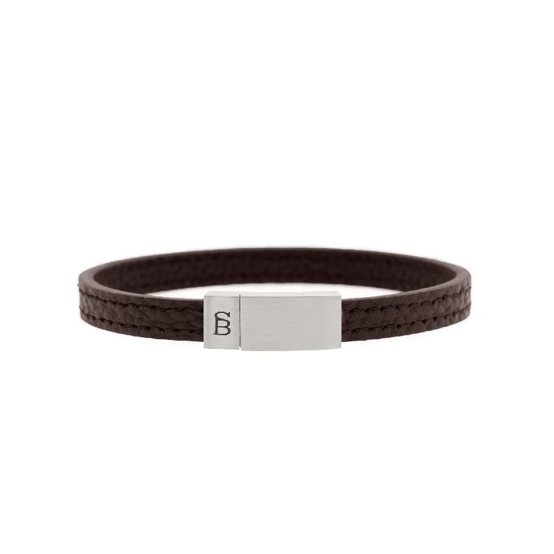 Grady Leather Bracelet Brown