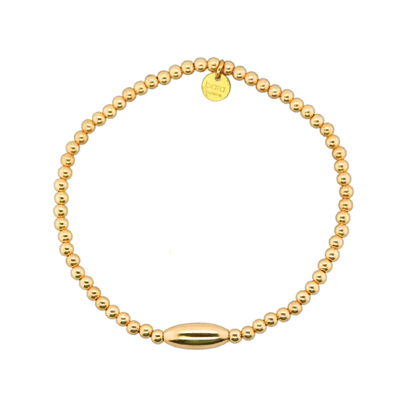 "PERRI" 14k gold-filled beaded bracelet