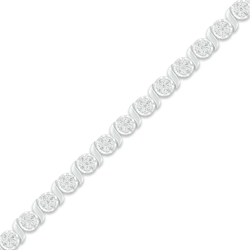 Pre-Owned Kay 1/4 ct Diamond Bracelet in Sterling Silver