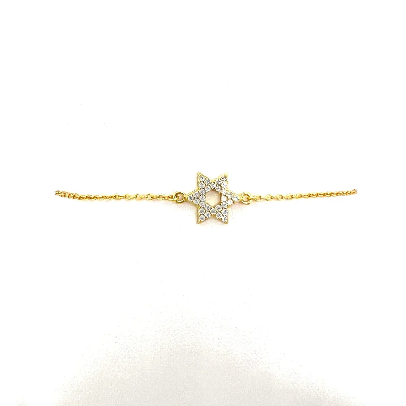 STAR OF DAVID PAVE BRACELET