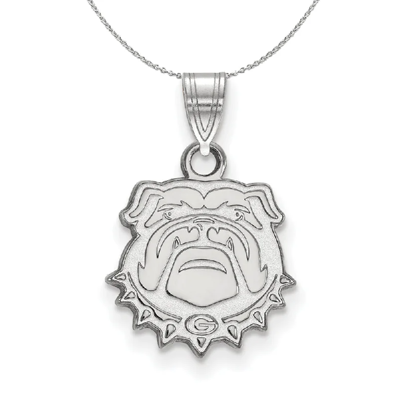 Sterling Silver U of Georgia Small Pendant Necklace