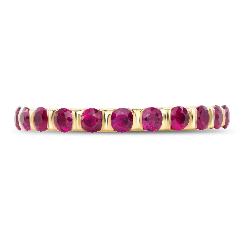 1.01 ct Natural Ruby Ring in 14k Yellow Gold