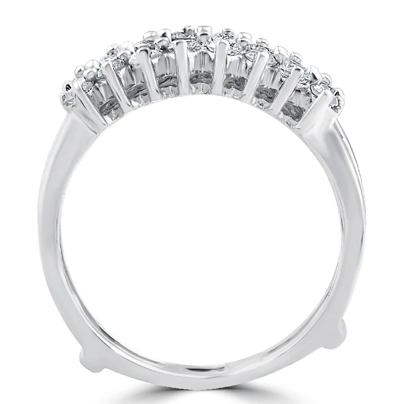 5/8ct Diamond Guard Ring Enhancer White Gold