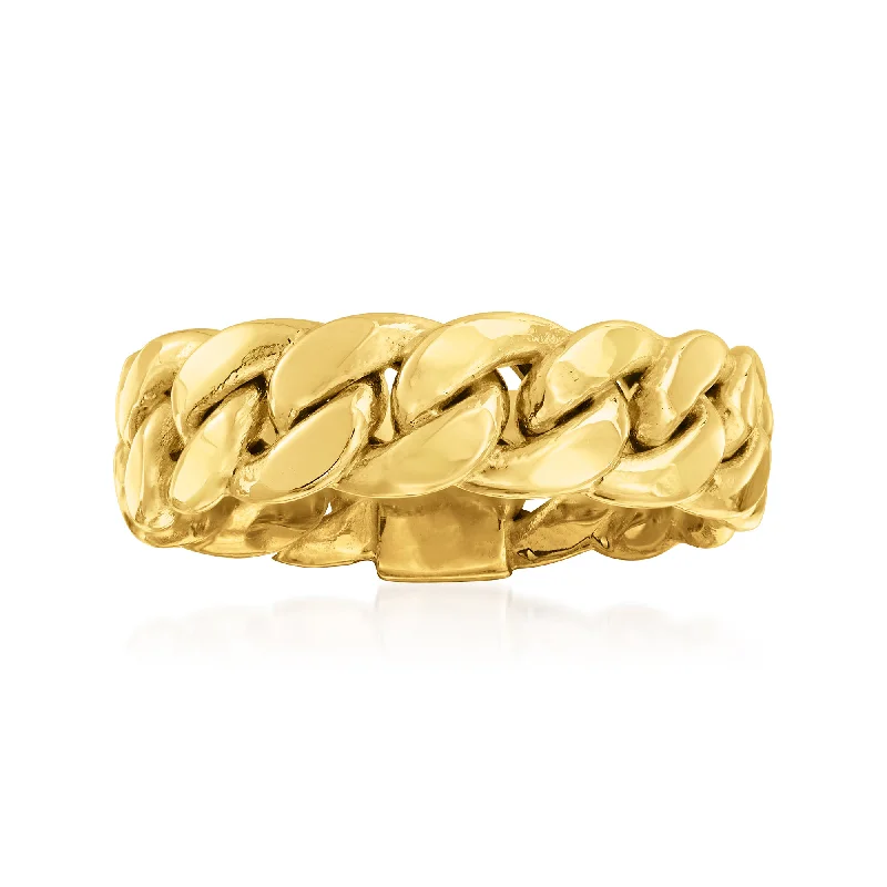 Ross-Simons 14kt Yellow Gold Curb-Link Ring