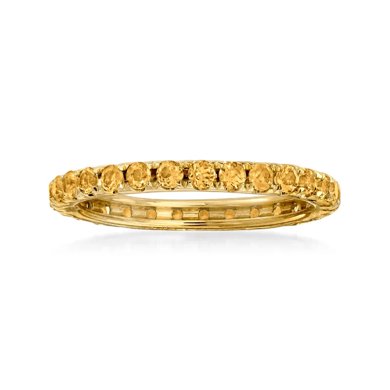 Ross-Simons Peridot Eternity Band in 14kt Yellow Gold