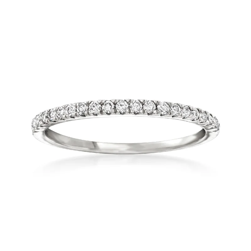 Ross-Simons Diamond Stackable Ring in 14kt White Gold