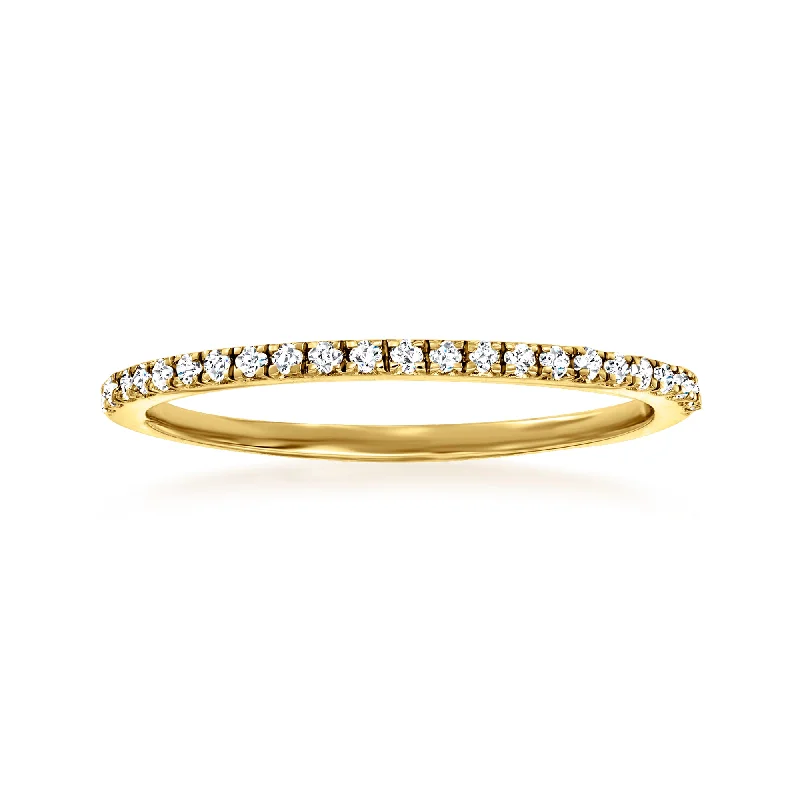 Ross-Simons Diamond Stackable Ring in 14kt Yellow Gold