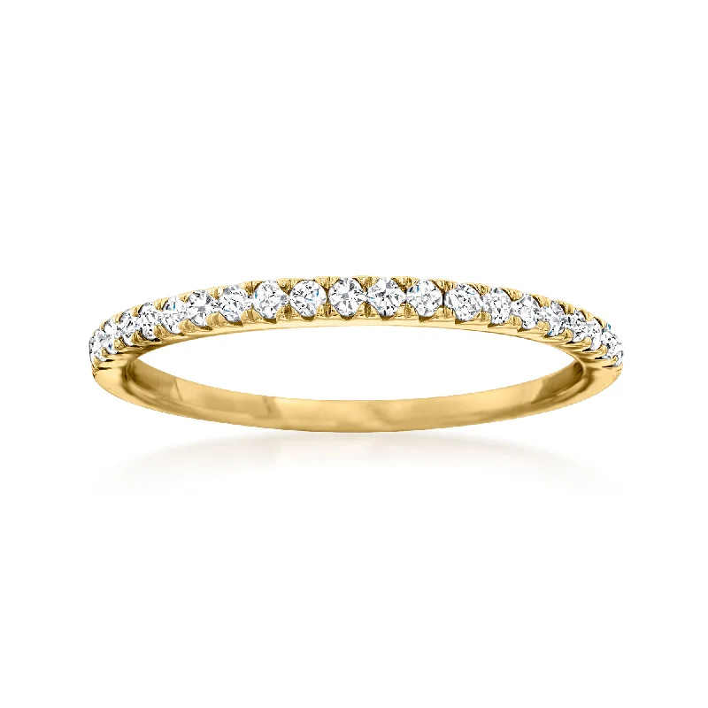 Ross-Simons Diamond Stackable Ring in 14kt Yellow Gold