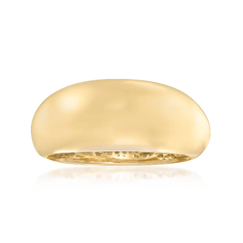 Ross-Simons Italian 14kt Yellow Gold Shiny Dome Ring