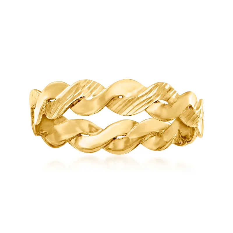 Ross-Simons Italian 14kt Yellow Gold Twist Ring