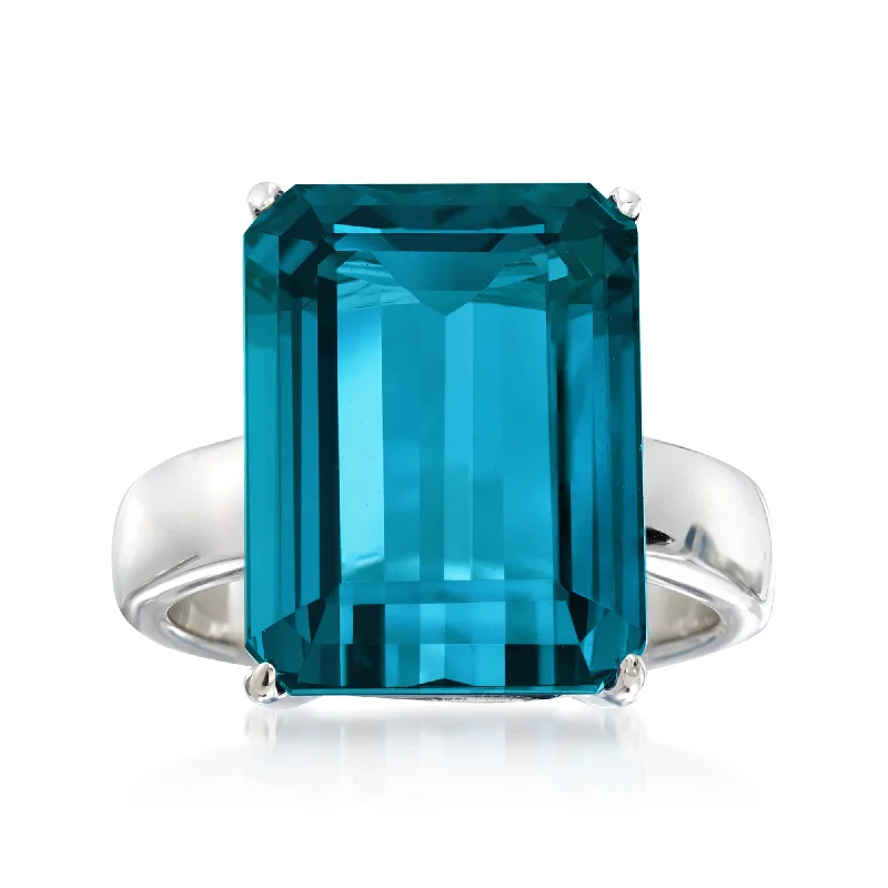 Ross-Simons London Blue Topaz Ring in Sterling Silver