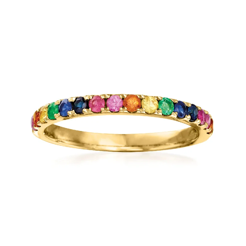 Ross-Simons Mixed Gemstone Ring in 14kt Yellow Gold