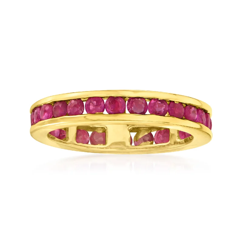 Ross-Simons Ruby Eternity Band in 14kt Yellow Gold