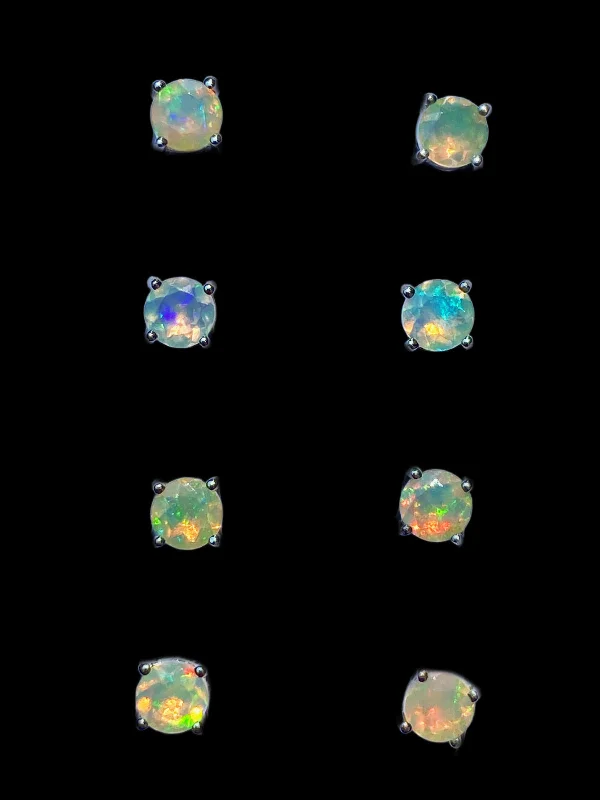 Faceted Ethiopian Opal Posts