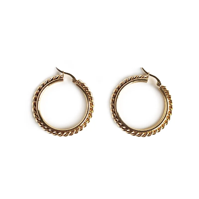 Twist Hoop Earrings