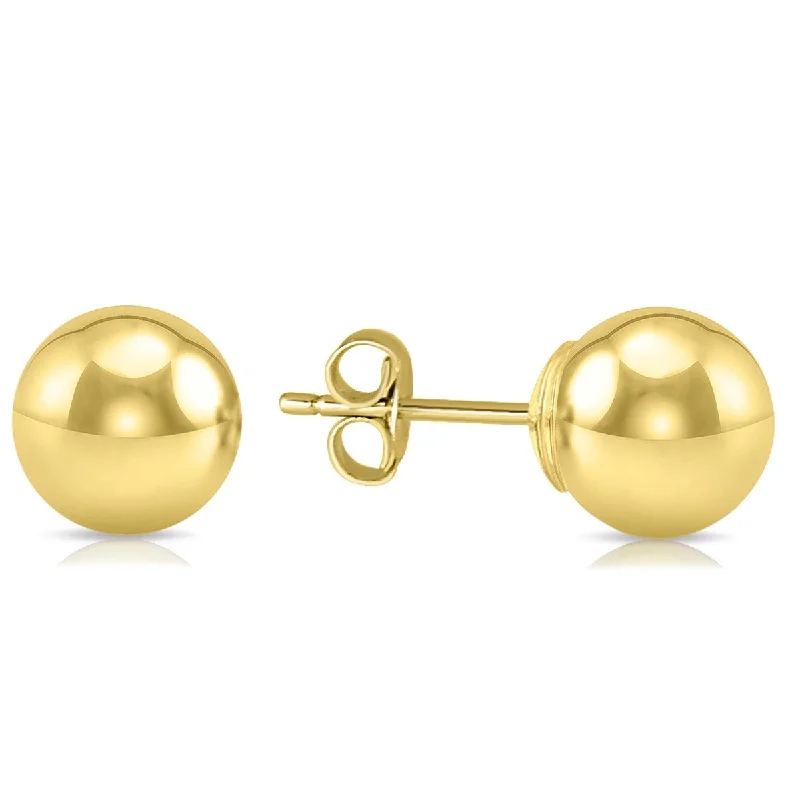 Marquee Jewels 7MM 14K Yellow Gold Filled Round Ball Earrings