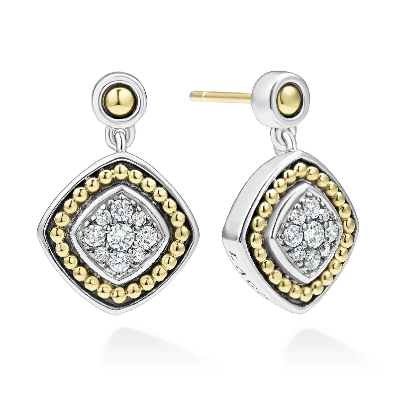 Rittenhouse Two-Tone Diamond Drop Earrings